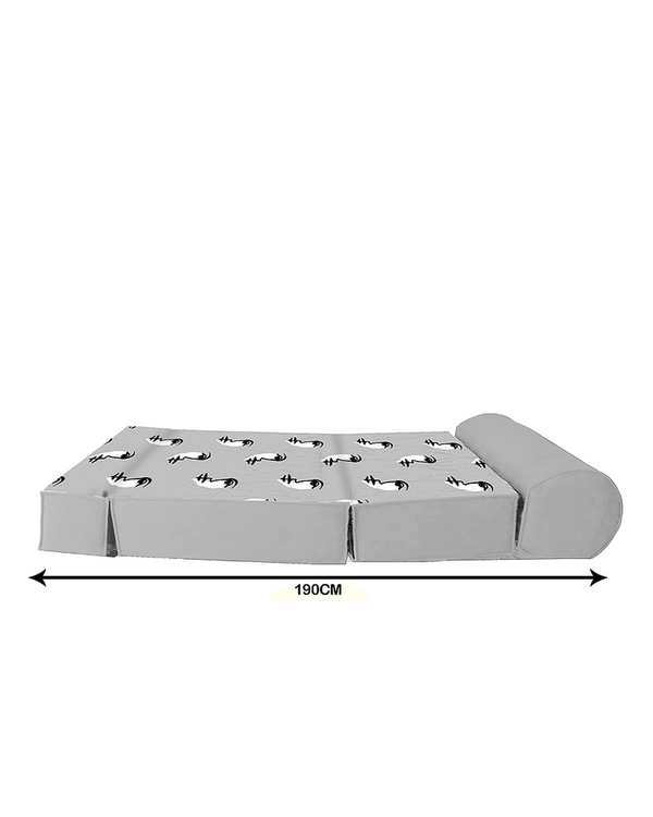 کاناپه تخت شو یک نفره نوپه هوم Nopehome مدل نقاشی مینیمال صورت کد M1128 - تصویر 3