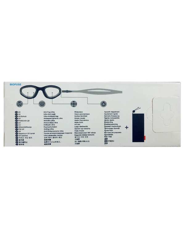 عینک شنا سفید صدفی اسپیدو Speedo مدل Bio Fuse-1220 - تصویر 4