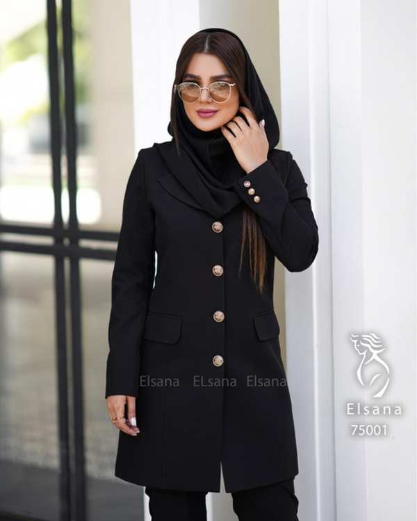 ست مانتو و شلوار اداری زنانه مدل ابریشم السانا Elsana کد 750