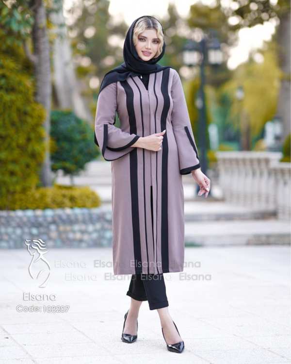 مانتو بلند زنانه مدل شایسته السانا Elsana کد 1032