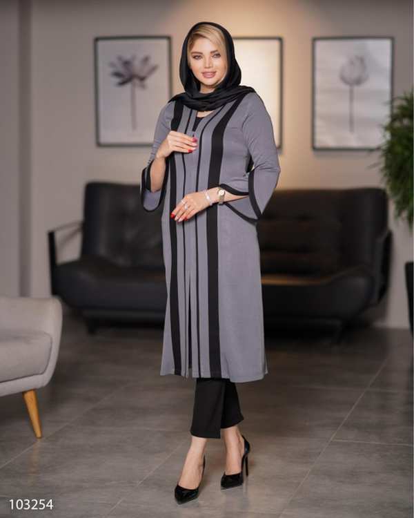 مانتو بلند زنانه مدل شایسته السانا Elsana کد 1032