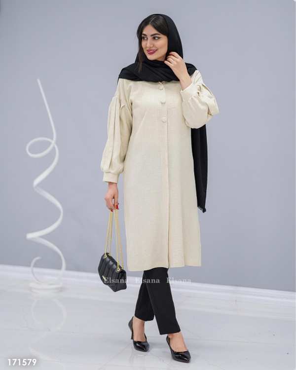 مانتو زنانه مدل ماهرخ السانا Elsana کد 1715