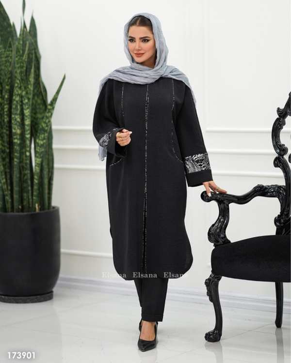مانتو زنانه مدل پرنگ السانا Elsana کد 1739