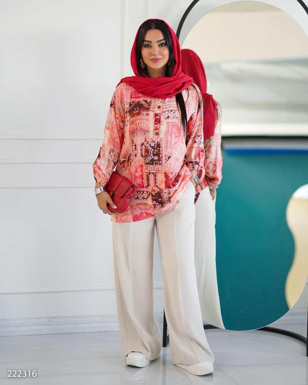 شومیز زنانه کالباسی السانا Elsana مدل راهین کد 2223