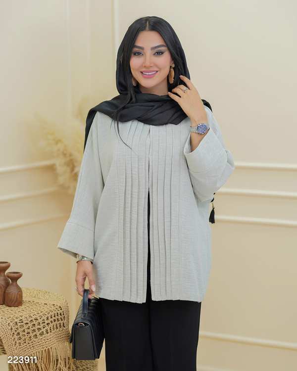 مانتو زنانه سبز مغز پسته ای السانا Elsana مدل جوانه کد 2239