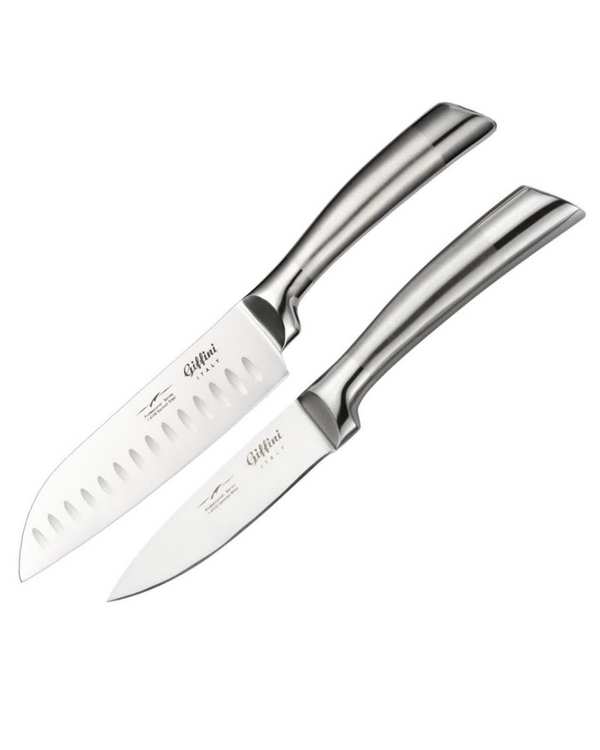 چاقو آشپزخانه استیل جی فی نی GIFFINI کد G-1-SANTAKU بسته 2 عددی