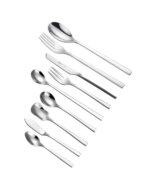 سرویس قاشق و چنگال 9 پارچه 1 نفره استیل جی فی نی GIFFINI مدل G-10