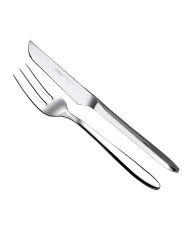 سرویس کارد و چنگال 2 پارچه 1 نفره استیل جی فی نی GIFFINI مدل 05