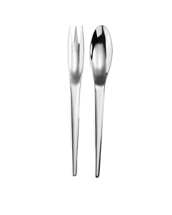 سرویس قاشق و چنگال 4 پارچه 1 نفره استیل جی فی نی GIFFINI مدل 94 رژیمی - تصویر 2
