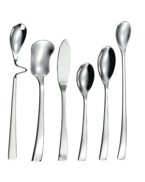 سرویس قاشق و چنگال 6 پارچه 1 نفره استیل جی فی نی GIFFINI مدل 141