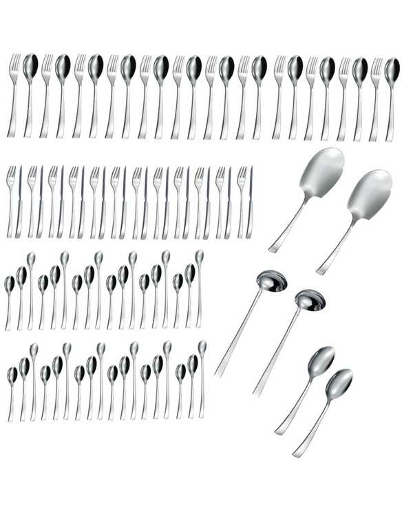 سرویس قاشق و چنگال 89 پارچه 12 نفره استیل جی فی نی GIFFINI مدل 141