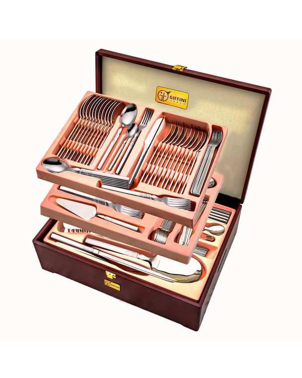 ست قاشق و چنگال 157 پارچه 30 نفره استیل جی فی نی GIFFINI مدل 55