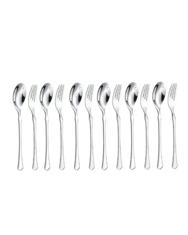 سرویس قاشق و چنگال 12 پارچه استیل جی فی نی GIFFINI مدل G10