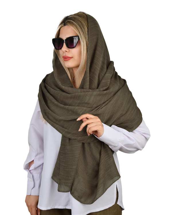 شال زنانه نخی سبز آماهی Amahi کد 00126