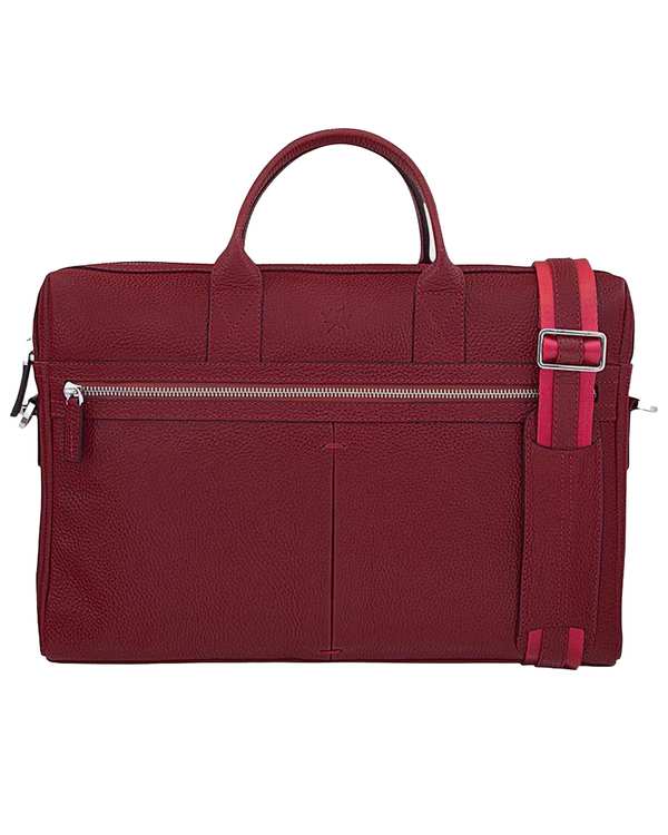 کیف چرم اداری مردانه زرشکی نوین چرم Novin Charm مدل موناکو Fm- BE4990