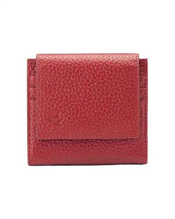 کیف پول چرم زنانه قرمز نوین چرم Novin Charm مدل رناتا Fm- PW3182