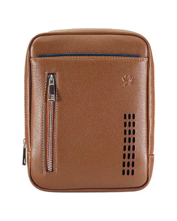 کیف چرم کراس بادی عسلی نوین چرم Novin Charm مدل رادمان MSB3973