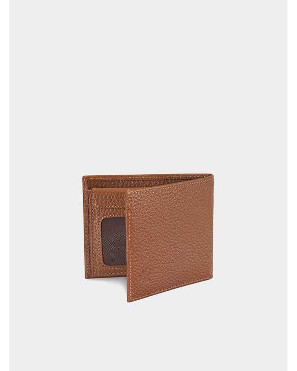 کیف پول و جاکارتی مردانه کیف پول چرم عسلی نوین چرم Novin Charm مدل آرن Fm- PE2667 برند Novin Leather - تصویر 3