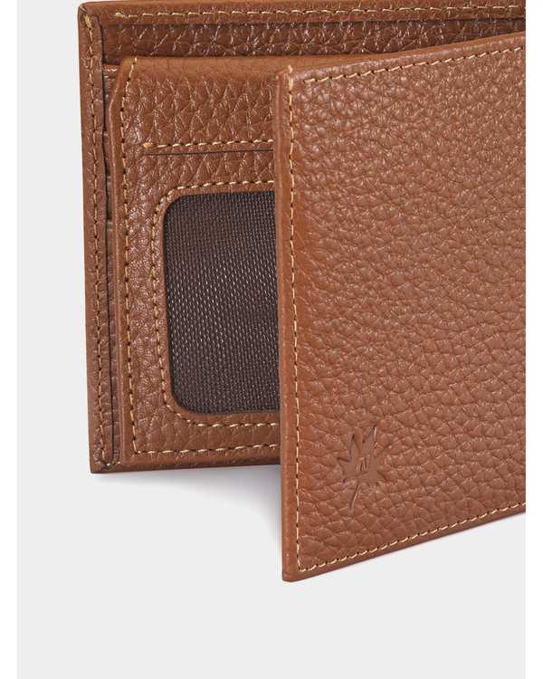 کیف پول و جاکارتی مردانه کیف پول چرم عسلی نوین چرم Novin Charm مدل آرن Fm- PE2667 برند Novin Leather - تصویر 7