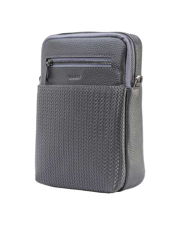کیف کراس بادی مردانه خاکستری صاد مدل AS8102 - تصویر 2