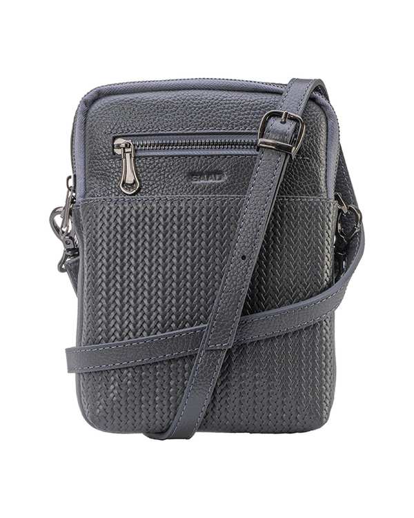 کیف کراس بادی مردانه خاکستری صاد مدل AS8102 - تصویر 5