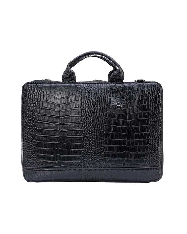 کیف چرم اداری مردانه مشکی صاد Saad مدل RV2202