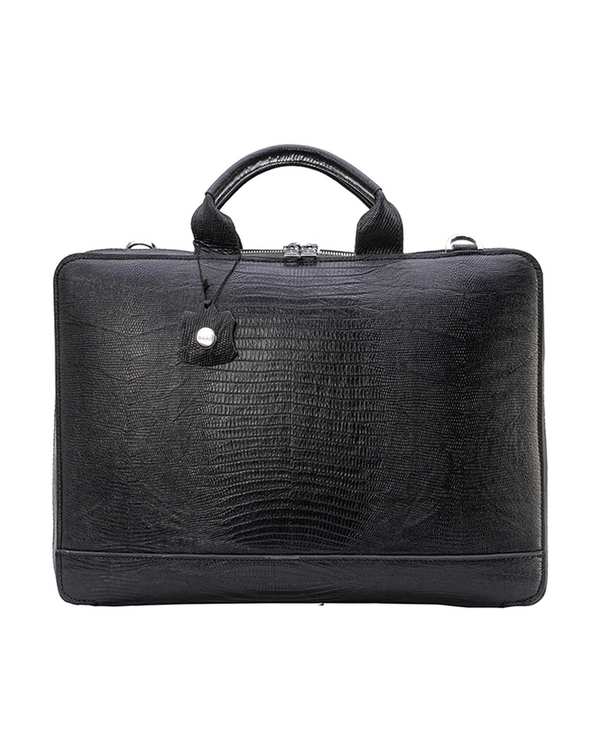 کیف چرم اداری مردانه مشکی صاد Saad مدل RV2203