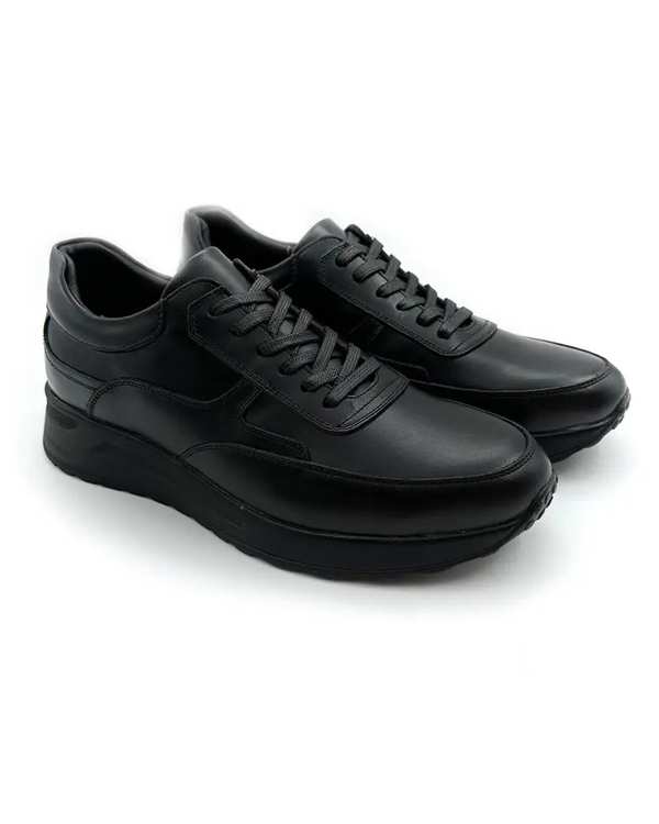 کفش چرم مردانه کژوال طبی مشکی چرم میخچی Mikhchi Leather مدل E8 - تصویر 4