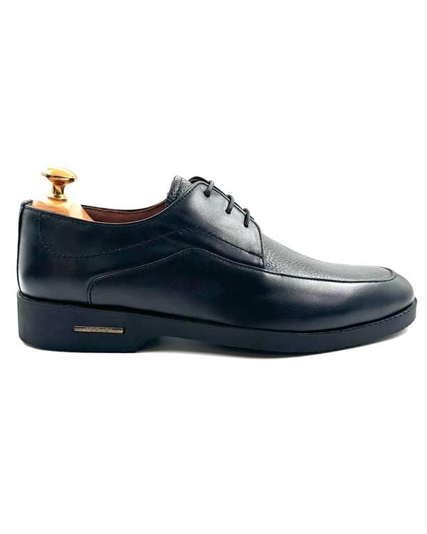 کفش چرم مردانه رسمی مشکی چرم میخچی Mikhchi Leather مدل G532