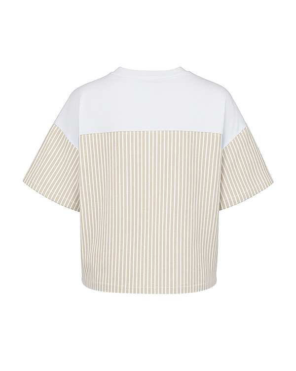 تی شرت زنانه سفید سبز سرژه Serge کد 203588 - تصویر 3