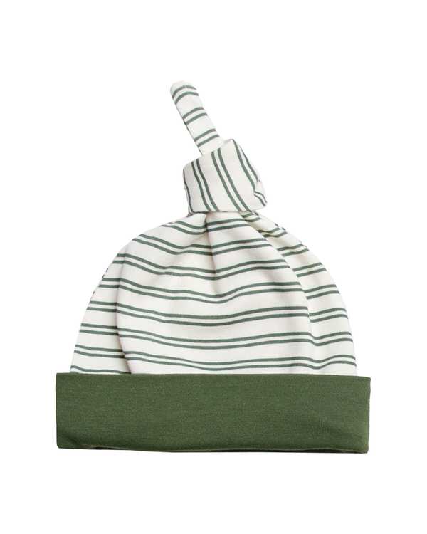 کلاه نوزادی گره ای سفید سبز آدمک Adamak مدل راسو کد 3034000