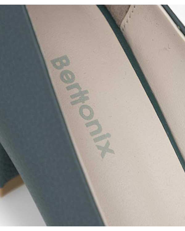 کفش چرم زنانه طبی پاشه بلند سبز برتونیکس Berttonix کد H-4400 - تصویر 3