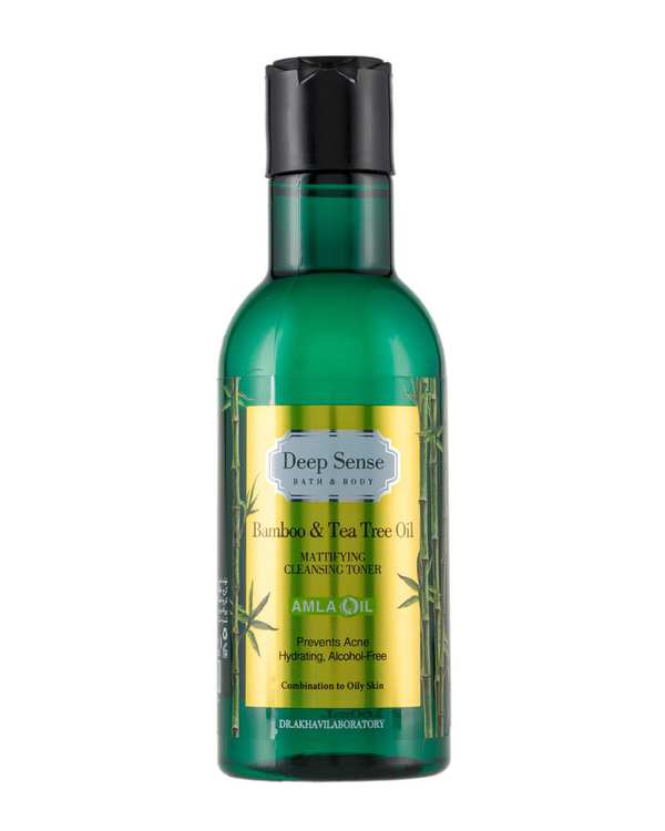 تونر پاک کننده و مرطوب کننده صورت دیپ سنس Deep Sense حاوی عصاره بامبو و روغن درخت چای حجم 160ml