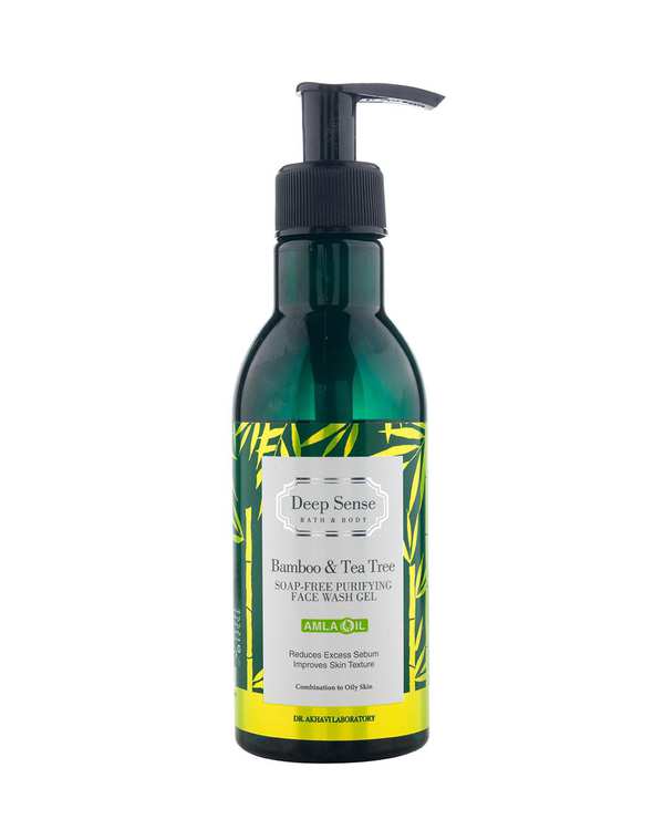 ژل شستشو صورت دیپ سنس Deep Sense مناسب پوست چرب و مختلط حاوی عصاره درخت چای و بامبو 250ml