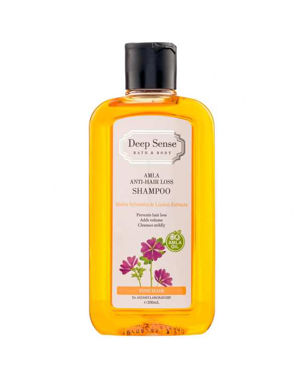 شامپو تقویت کننده و حجم دهنده مو دیپ سنس Deep Sense مناسب موهای دارای ریزش حجم 200ml