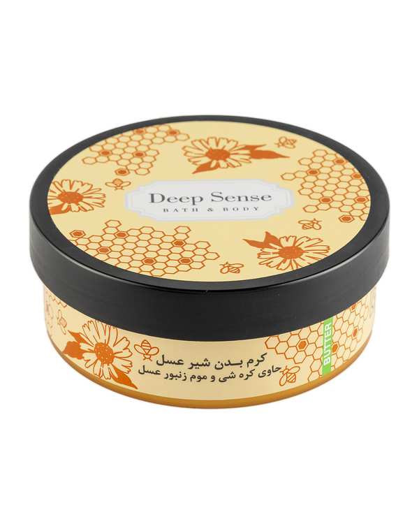 کره بدن شیر و عسل دیپ سنس Deep Sense مناسب پوست معمولی تا خشک 200ml