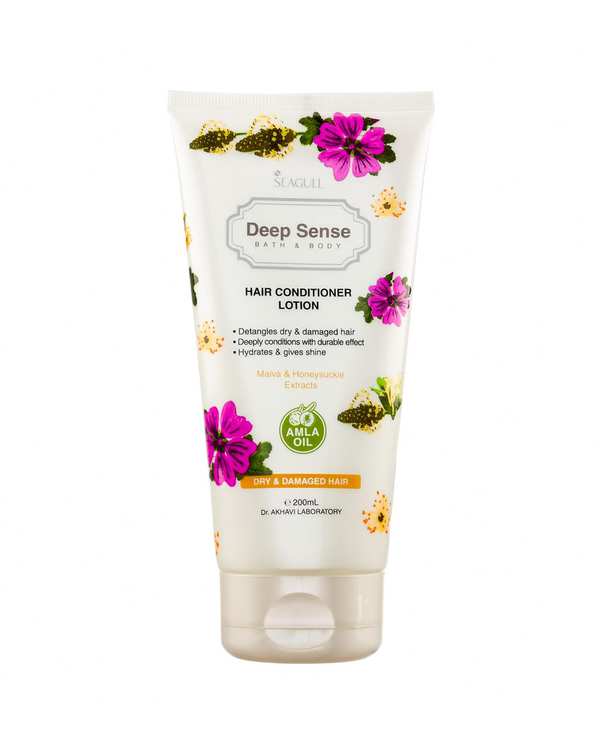 لوسیون نرم کننده مو دیپ سنس Deep Sense مناسب موهای خشک و آسیب دیده حجم 200ml