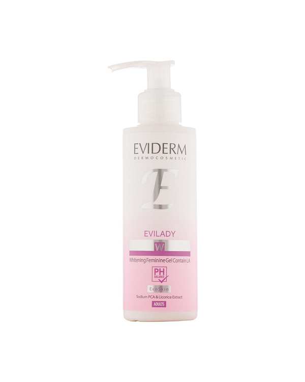 ژل بهداشتی روشن کننده اویدرم Eviderm حاوی LA مناسب برای بانوان حجم 150ml