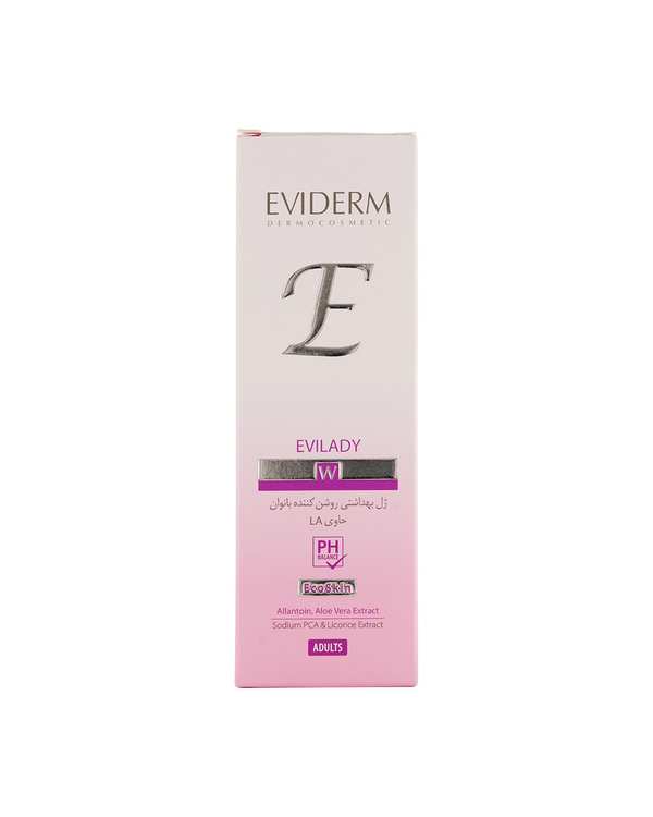 ژل بهداشتی روشن کننده اویدرم Eviderm حاوی LA مناسب برای بانوان حجم 150ml - تصویر 4