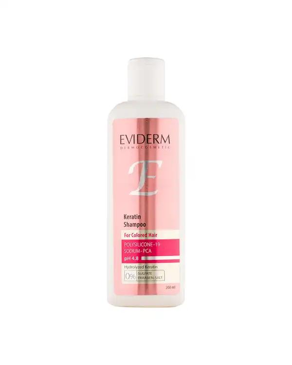 شامپو فاقد سولفات اویدرم Eviderm مناسب موهای رنگ شده حجم 200ml