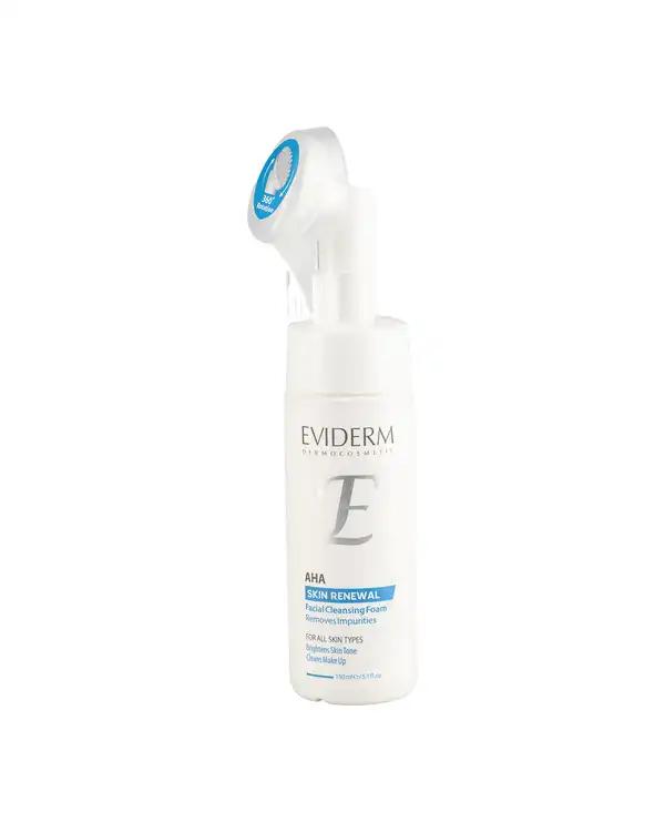 فوم شستشوی صورت اویدرم Eviderm مناسب انواع پوست حاوی آلفا هیدروکسی اسید 10% حجم 150ml
