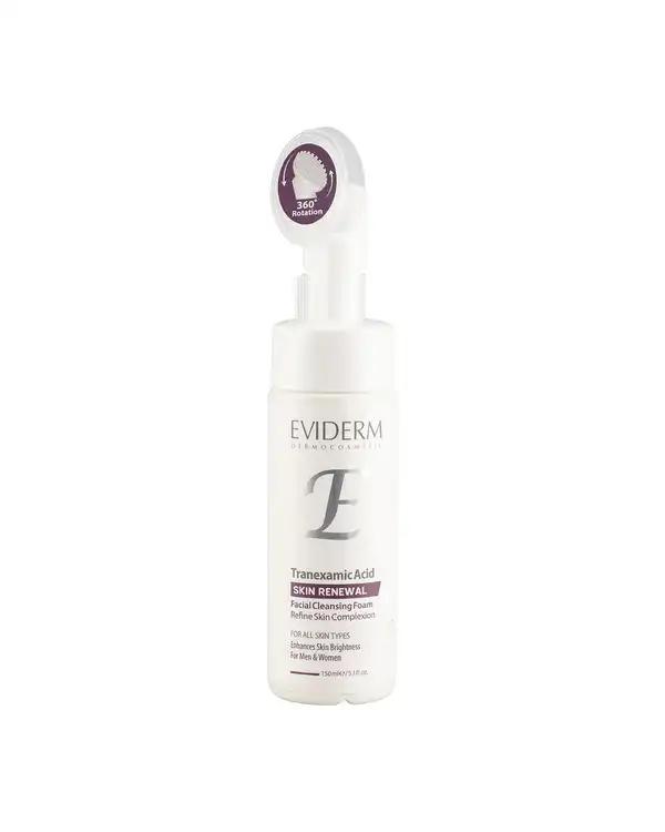 فوم شستشوی صورت اویدرم Eviderm مناسب انواع پوست حاوی ترانگزامیک اسید حجم 150ml