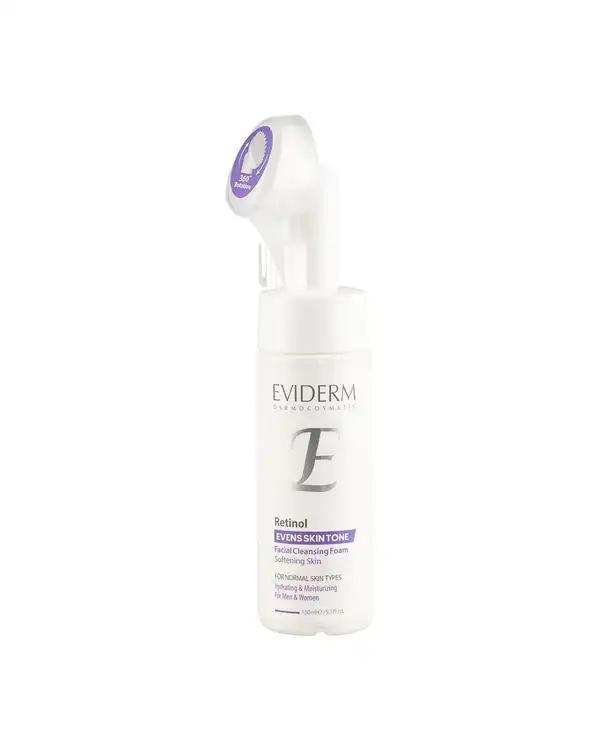 فوم شستشوی صورت اویدرم Eviderm مناسب انواع پوست حاوی مشتق ویتامین A حجم 150ml