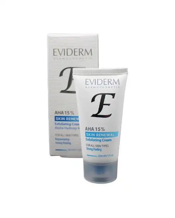 کرم لایه بردار اویدرم Eviderm حاوی آلفا هیدروکسی اسید 15% حجم 30ml