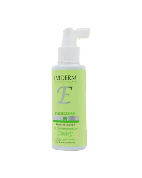 محلول ضد آکنه اویدرم Eviderm مدل اوی سبونورم Evisebonorm حجم 100ml