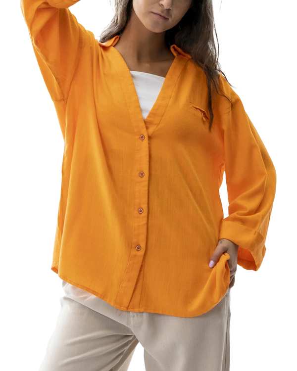 شومیز زنانه نارنجی آر ان اس RNS کد 11272451