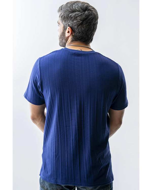 تی شرت مردانه سرمه ای آر ان اس RNS کد 12022465 - تصویر 2