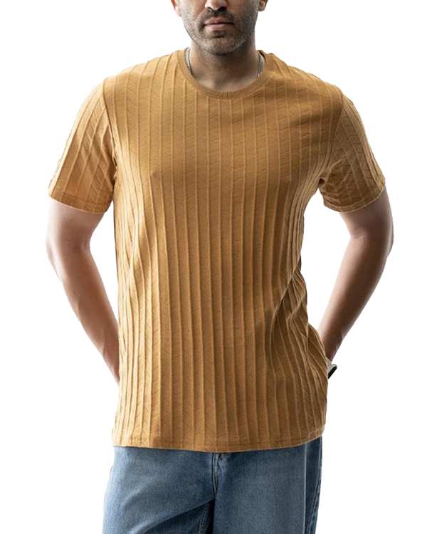 تی شرت مردانه شتری آر ان اس RNS کد 12022498