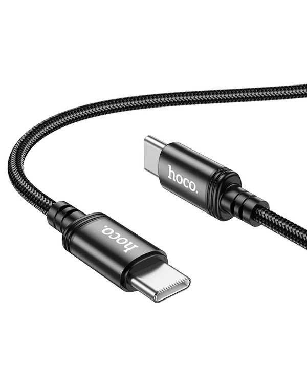 کابل شارژ 60 وات USB-C به USB-C مشکی هوکو hoco مدل X89