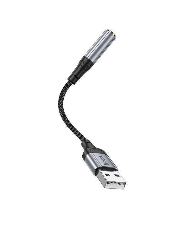 کابل مبدل صوتی مشکی هوکو hoco مدل LS36 3.5 MM TO USB-A - تصویر 3